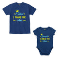 Eldest Youngest Rule Maker Breaker Sibling Romper With Tshirt
