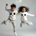 White Panda Playful Sweatshirts for Kids - Travel Sweatshirts