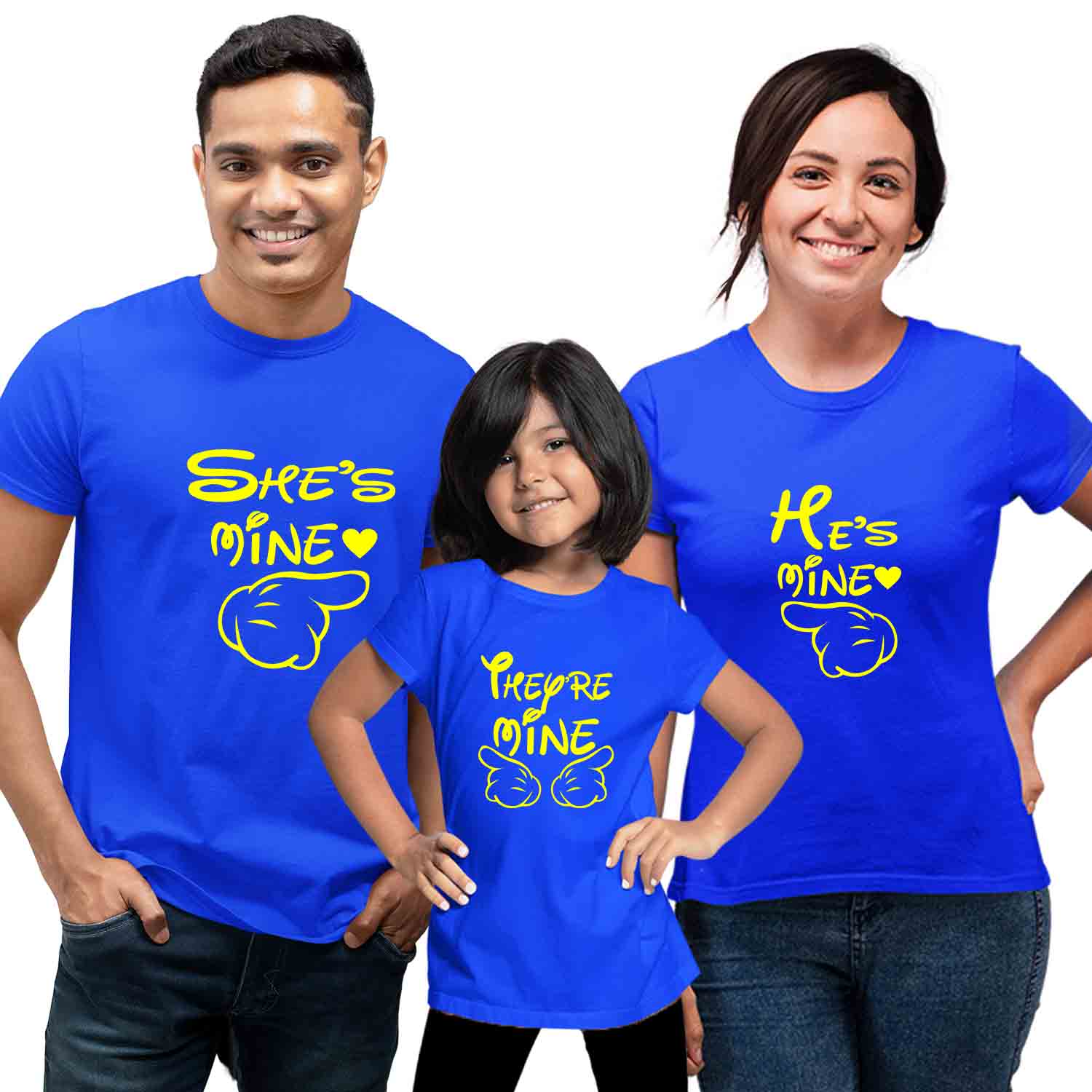 He-She-They are Mine Matching Family T-Shirts