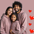 Family Matching Plain Hoodies - Mauve