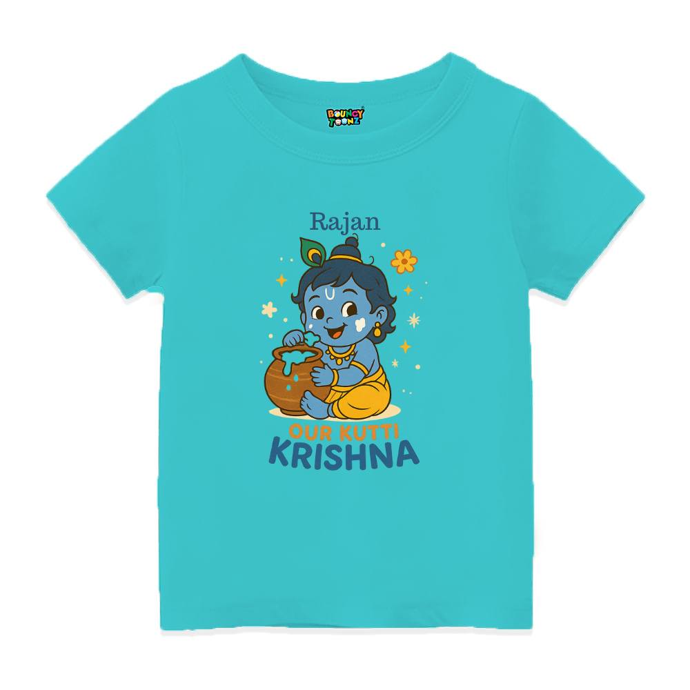 Our Kutti Krishna – Personalized Krishna Baby T-Shirt