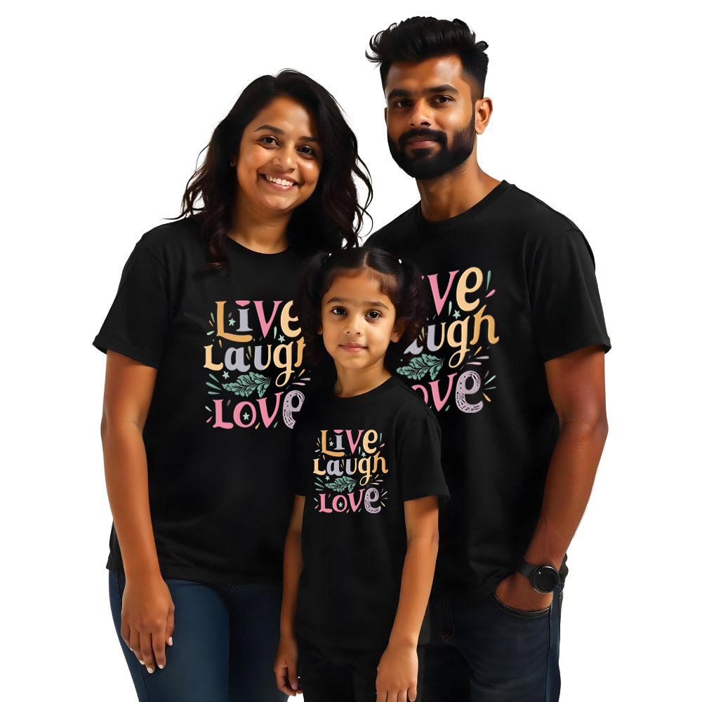 Live Laugh Love Matching Family Tshirts Set