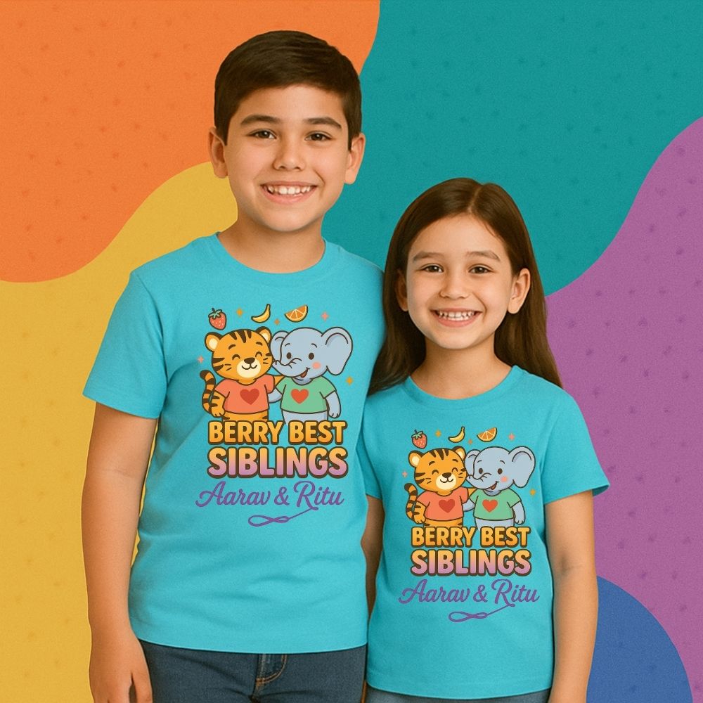 Rakshabandhan Gift 2025 Idea - Berry Best Siblings Tees