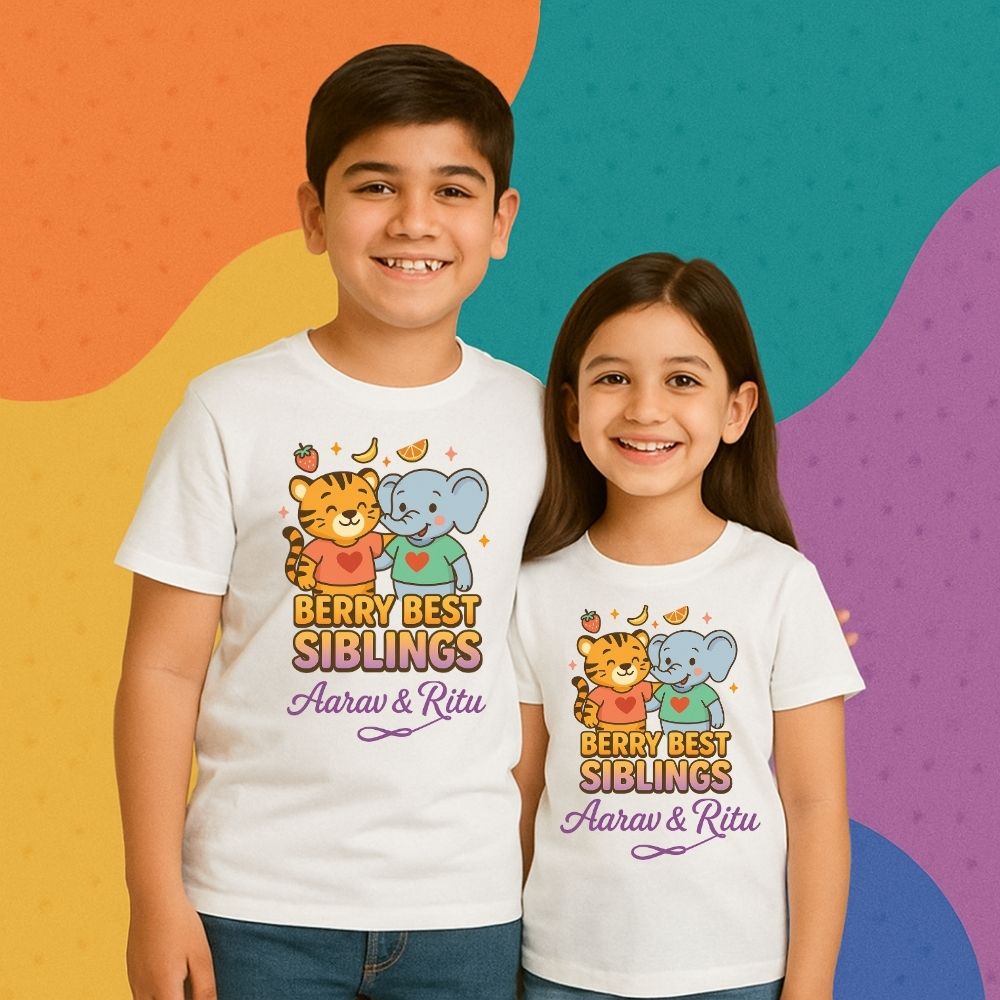 Rakshabandhan Gift 2025 Idea - Berry Best Siblings Tees