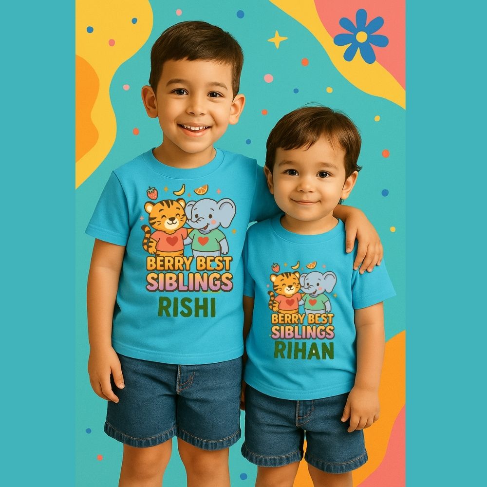 Rakshabandhan Gift 2025 Idea - Berry Best Siblings Tees