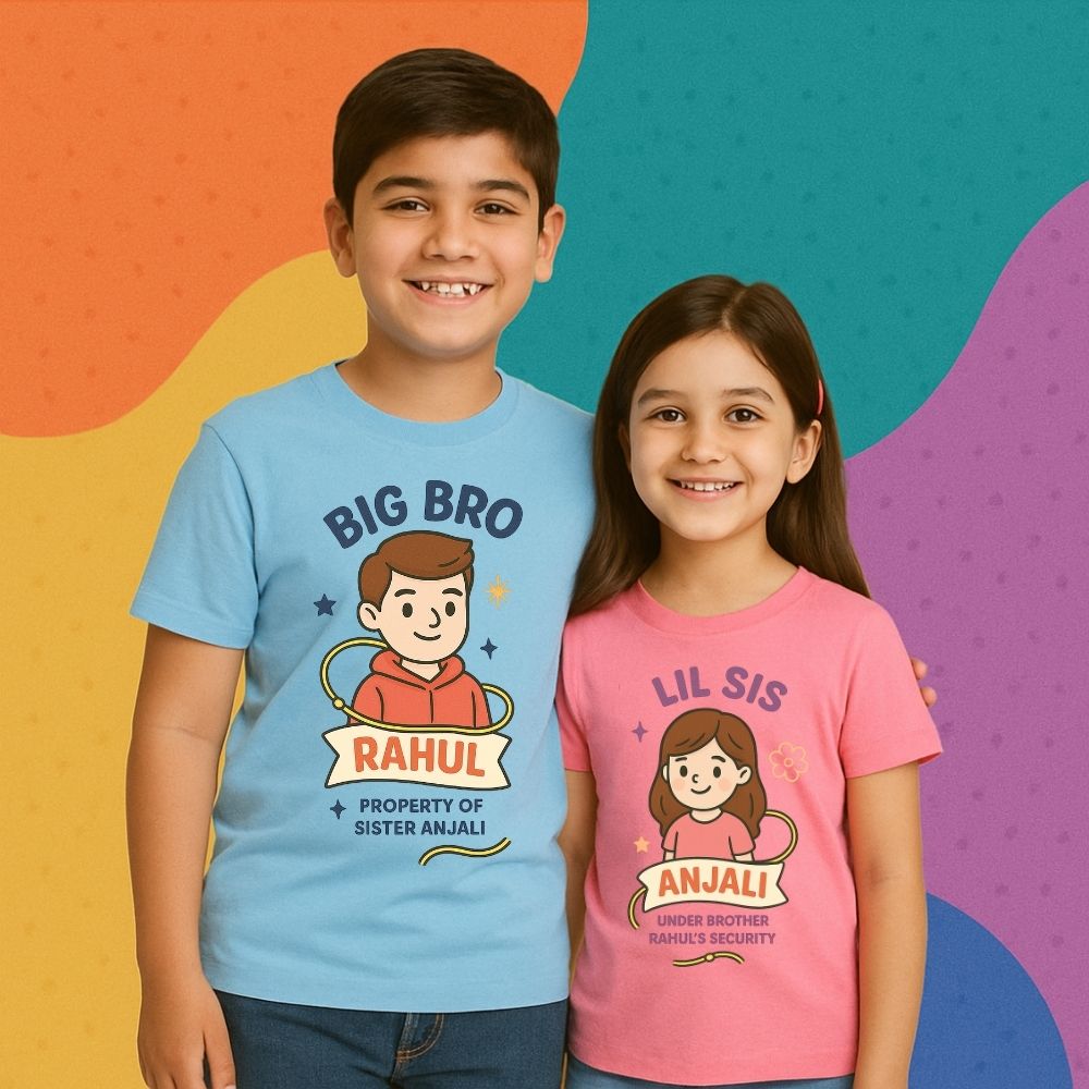 Brother Sister T Shirt – Best Rakhi Gift  Combo