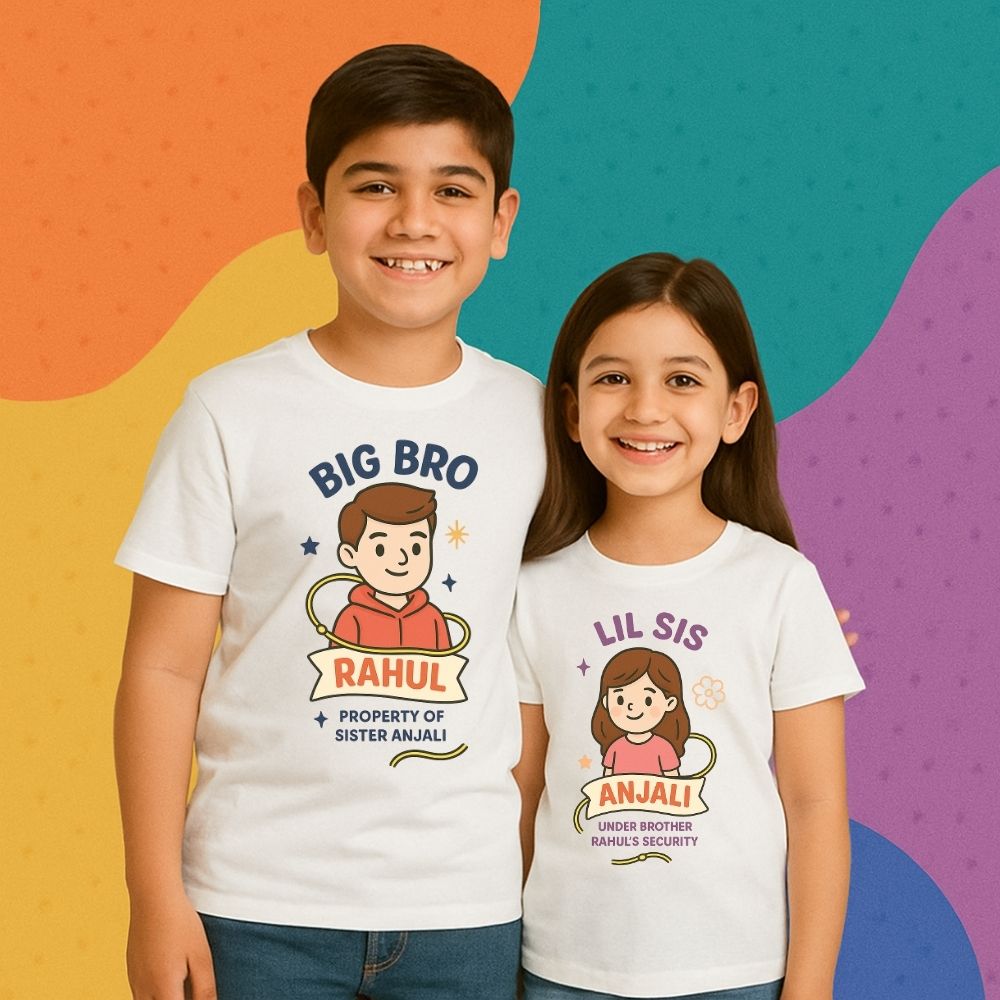 Brother Sister T Shirt – Best Rakhi Gift  Combo