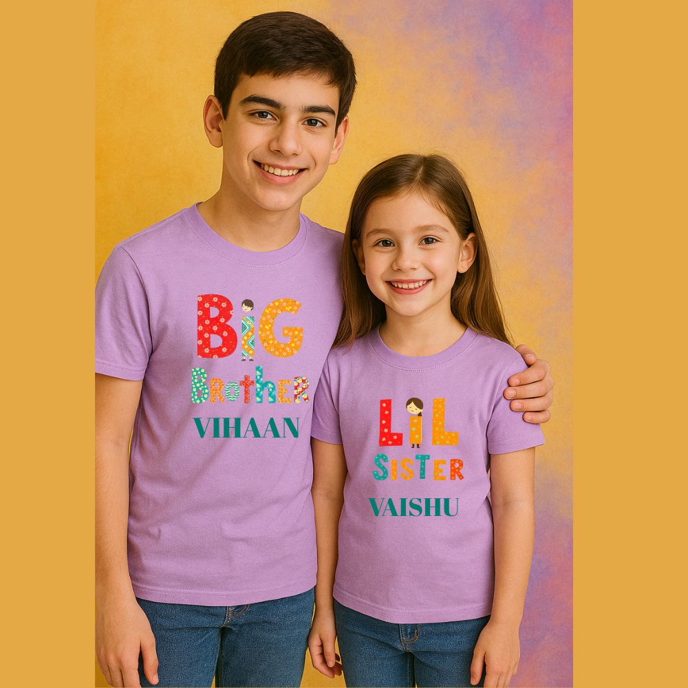 Color Pop Tees – Rakhi Gifts Online for Brother & Sister Duo