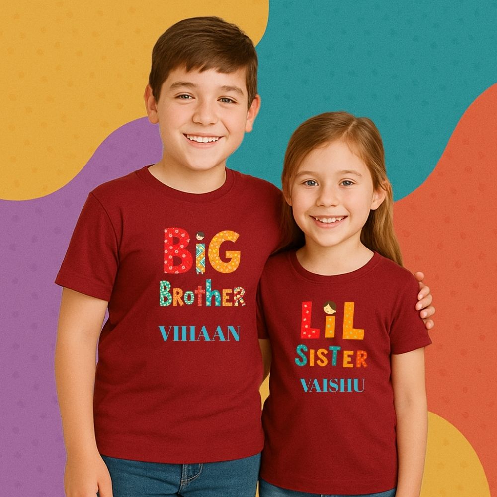 Color Pop Tees – Rakhi Gifts Online for Brother & Sister Duo