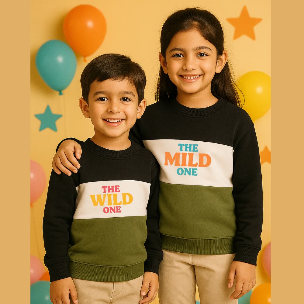 Rakhi 2025 Sweatshirts –  Wild & Mild Combo Rakshabandhan Gift Idea