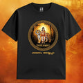 Lord Ayyappan & Tiger Forest Tee | Sharanam Ayyappa Mantra Malayalam Text Print T-Shirt