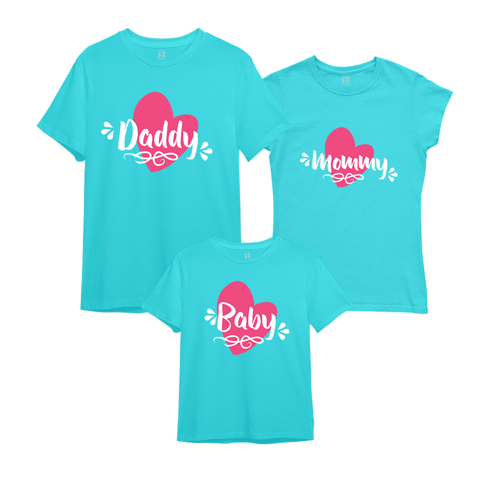 Mom Dad and Baby Matching T Shirt