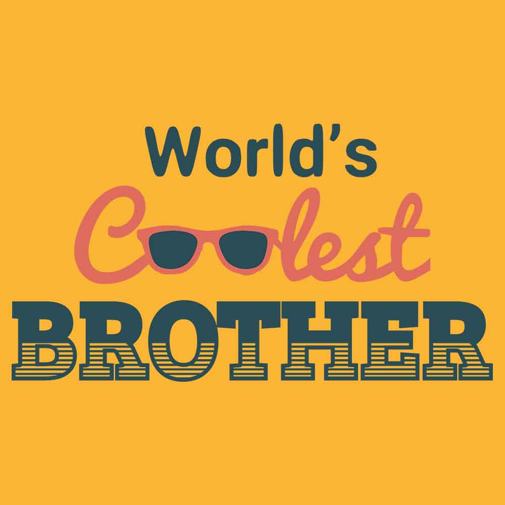 Rakhi 2025 Gift – World's Coolest Siblings Matching T-Shirts