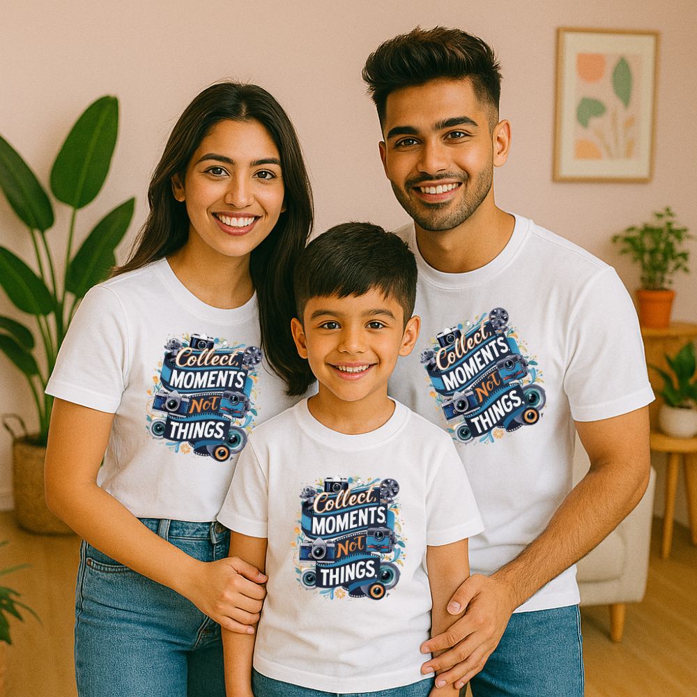 Collect Moments, Not Things – Matching Family Memory-Maker Tees