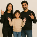 Classic Monochrome with a Twist - Matching Family Set sweatshirts