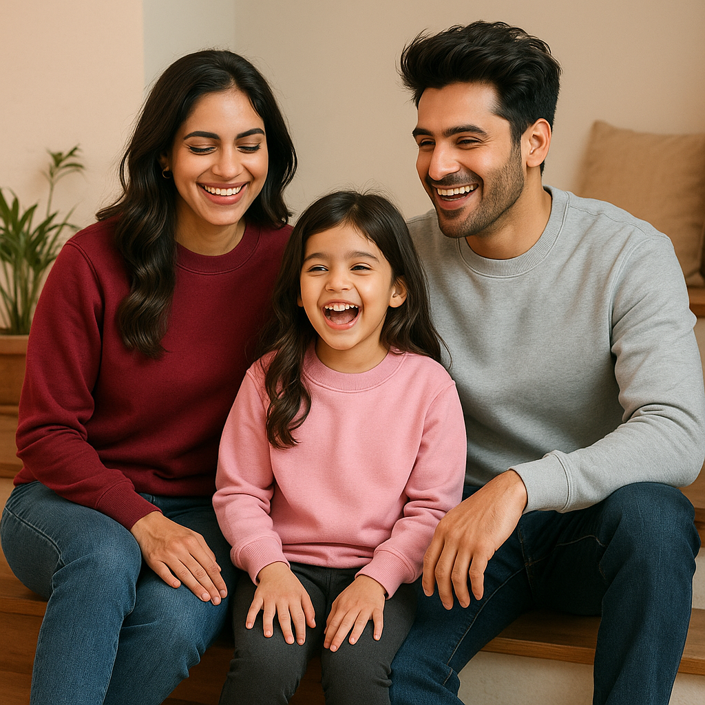 Wine & Snow - Twinning Family Sweatshirts - Color Pop Series