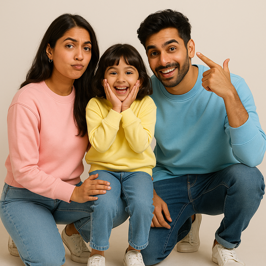 Cool Breeze - Twinning Family Sweatshirts - Color Pop Series