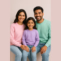 Fairytale Frost - Pastel Color Pop-Up Series Twinning Family Sweatshirts