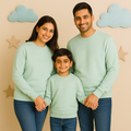 Plain Family Sweatshirt - Pastel Mint