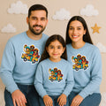 Scooter Diaries – The Matching Pastel Blue Family Sweatshirts
