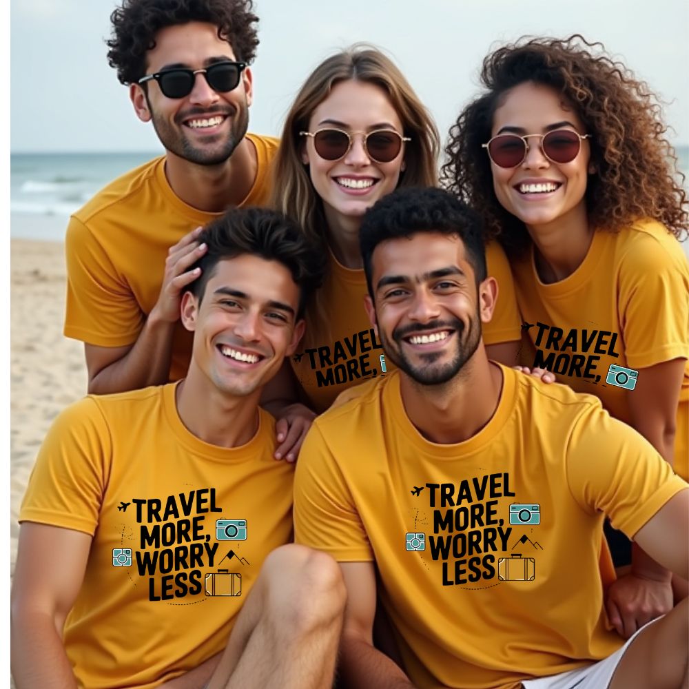 Travel More Worry Less Matching Family Tshirts
