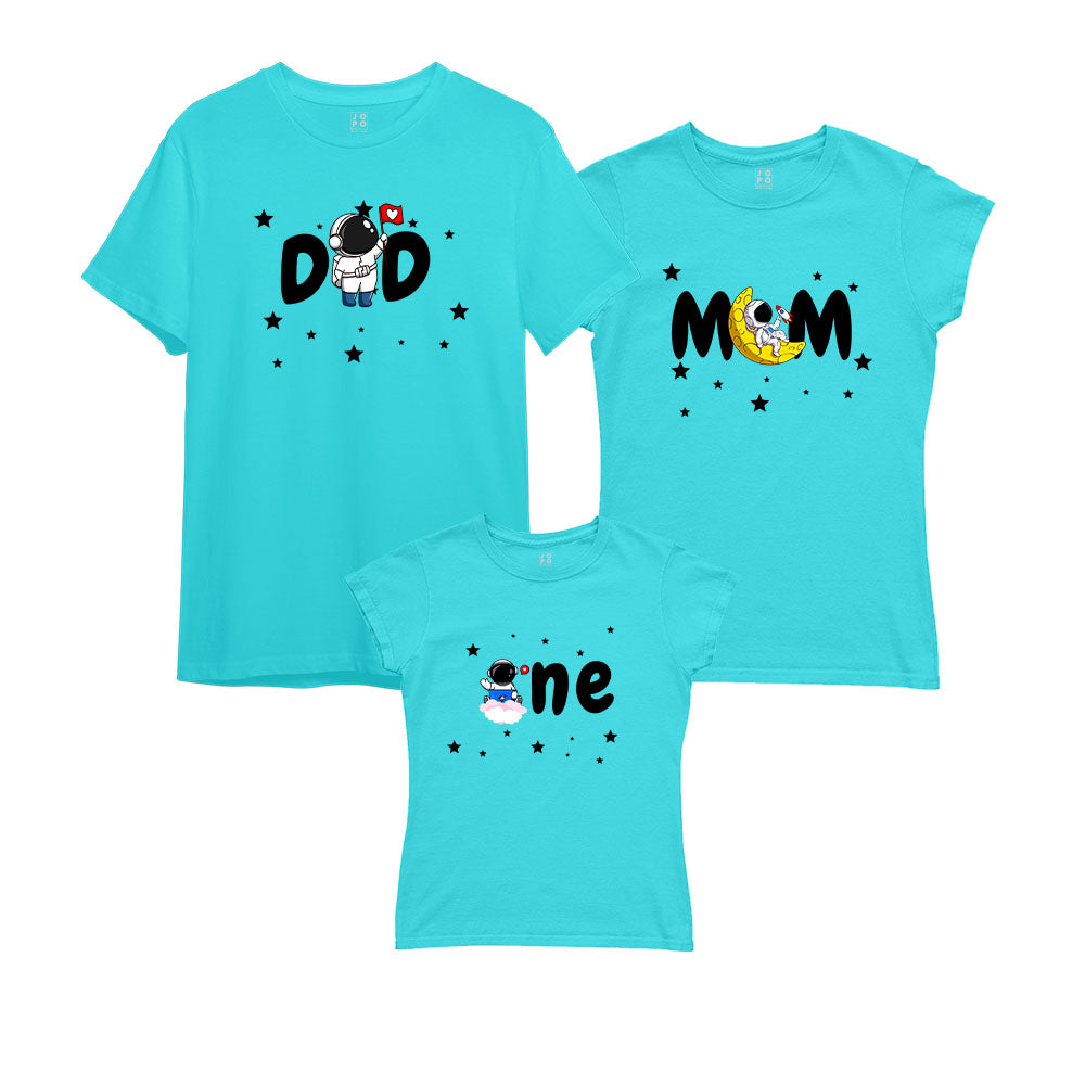 Space Theme Astronaut Matching Family Tshirts