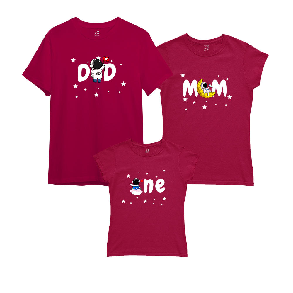 Space Theme Astronaut Matching Family Tshirts