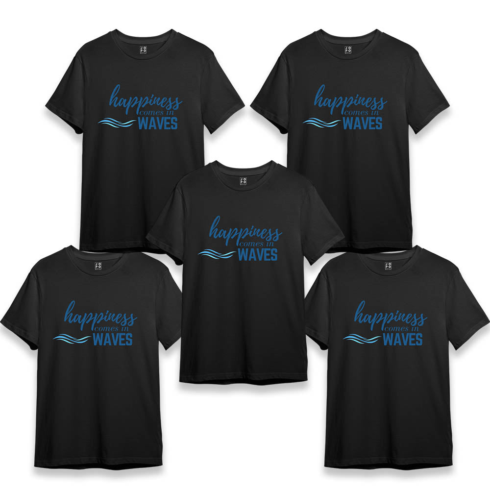 Happiness Comes in Waves - Vacation Group T shirts