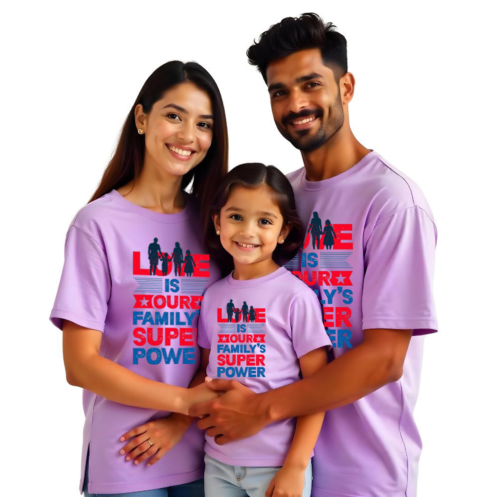 Love is Our Super Power Family T-shirts