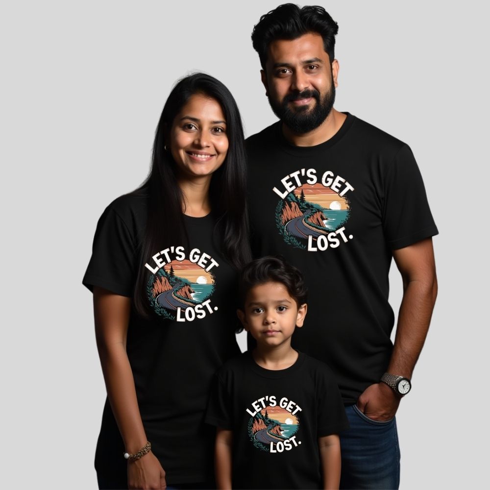 Let's Get Lost Matching Family Tshirts