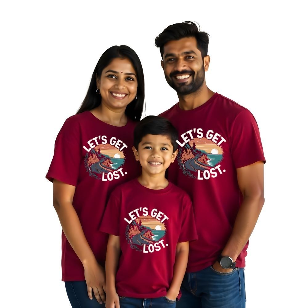 Let's Get Lost Matching Family Tshirts