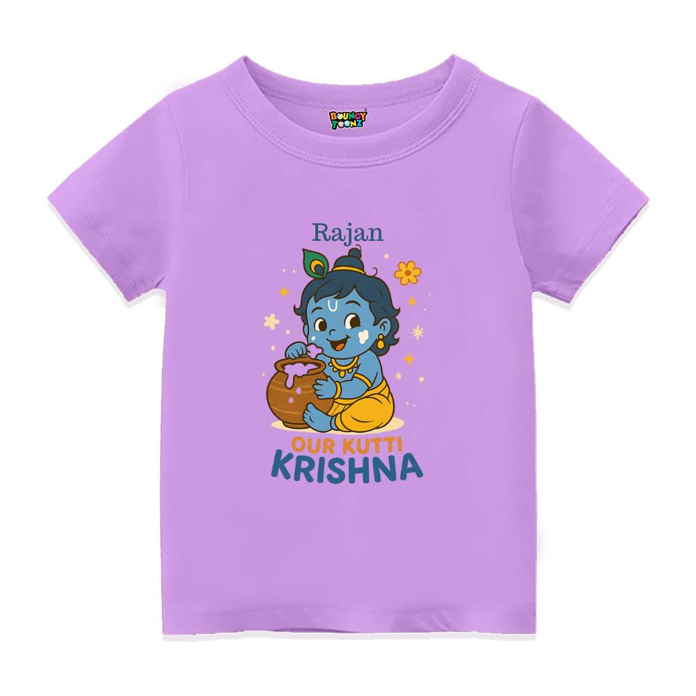 Our Kutti Krishna – Personalized Krishna Baby T-Shirt