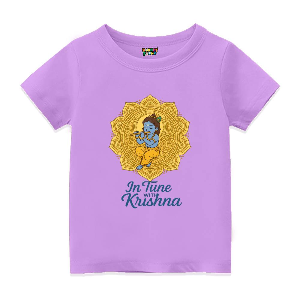 Divine Melody Krishna T-Shirt for Kids – Janmashtami Edition