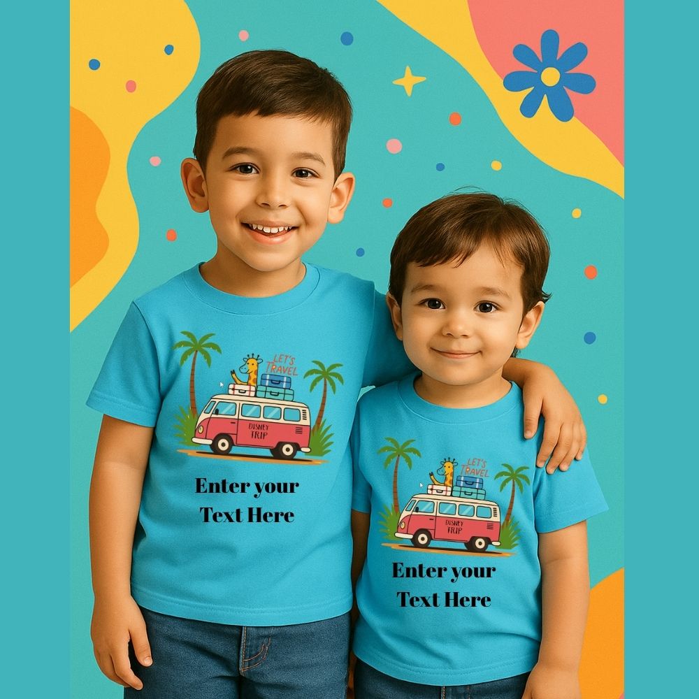 Travel Tees for Brother and Sister Tiny Tourists - Rakshabandhan Gift for Kids