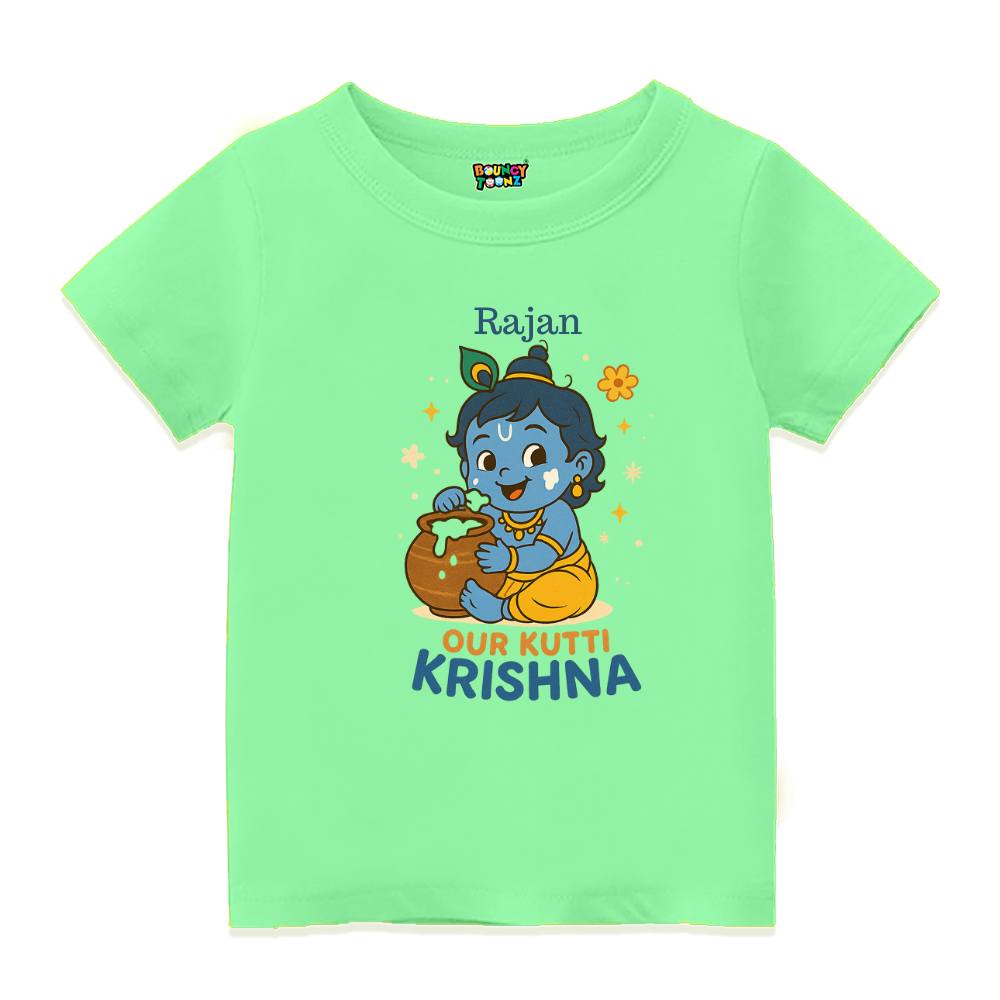 Our Kutti Krishna – Personalized Krishna Baby T-Shirt