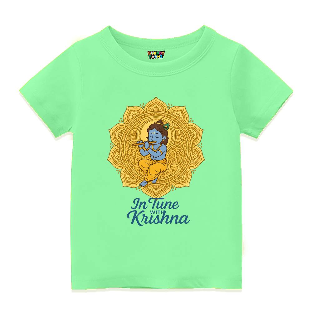 Divine Melody Krishna T-Shirt for Kids – Janmashtami Edition