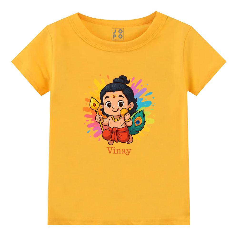Colourful Lord Balamuruga printed - Festive Ethnic Kids Tshirt