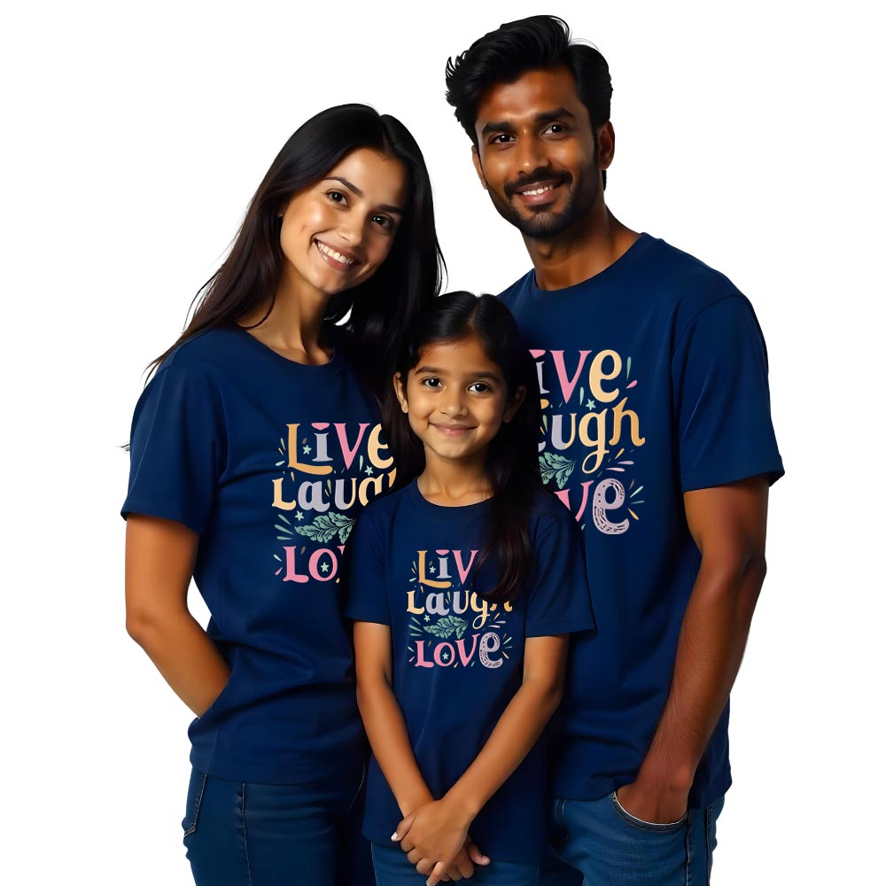 Live Laugh Love Matching Family Tshirts Set