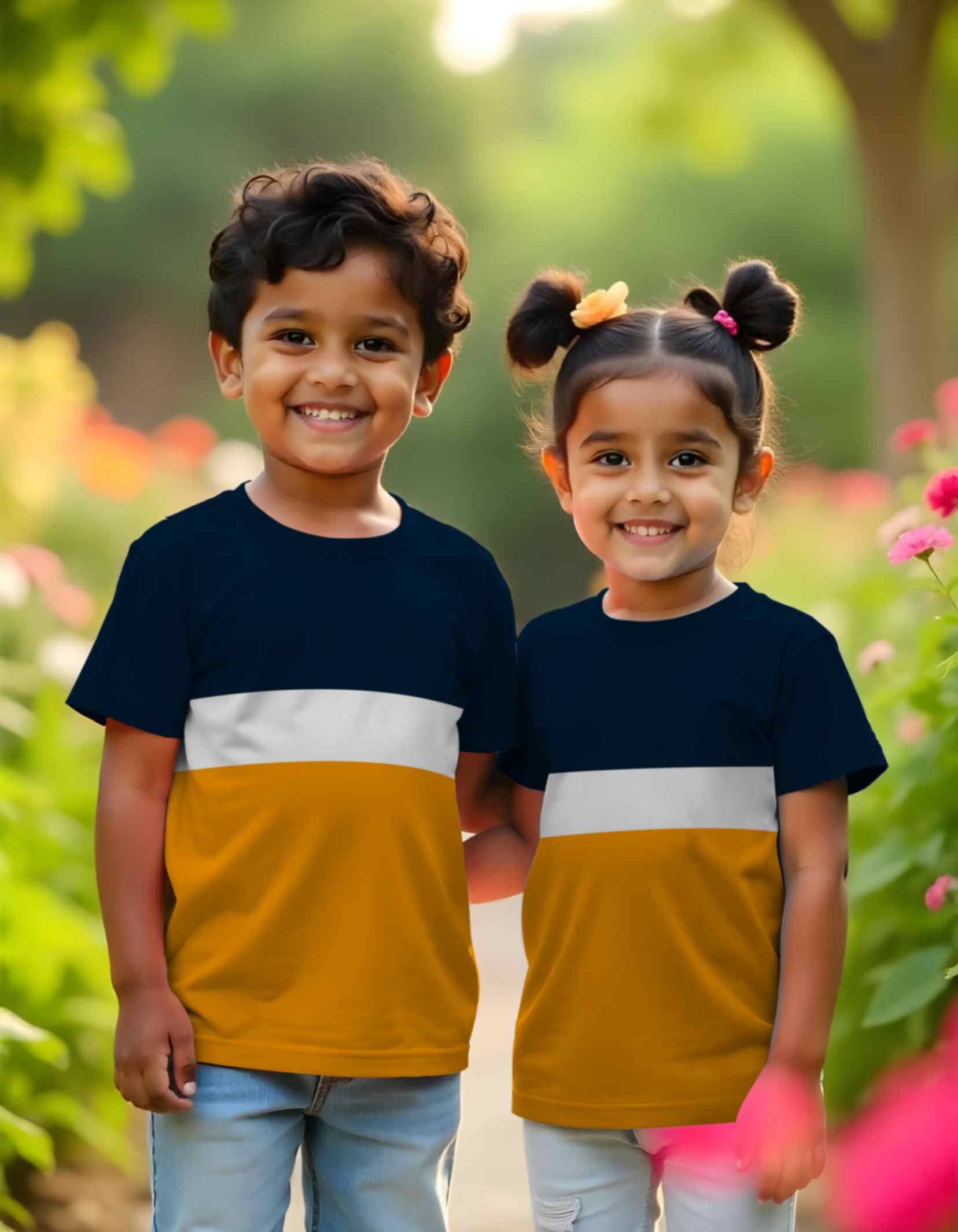 Color Block Kids Tees – Rakshabandhan Gift Idea for Siblings & Friends