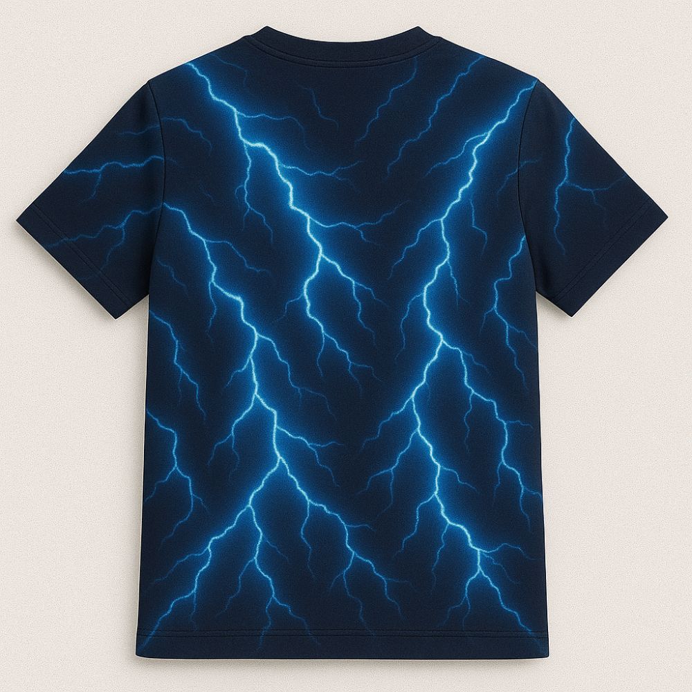 Lightning Bolts Crisscrossing Lord Murugas Vel Print