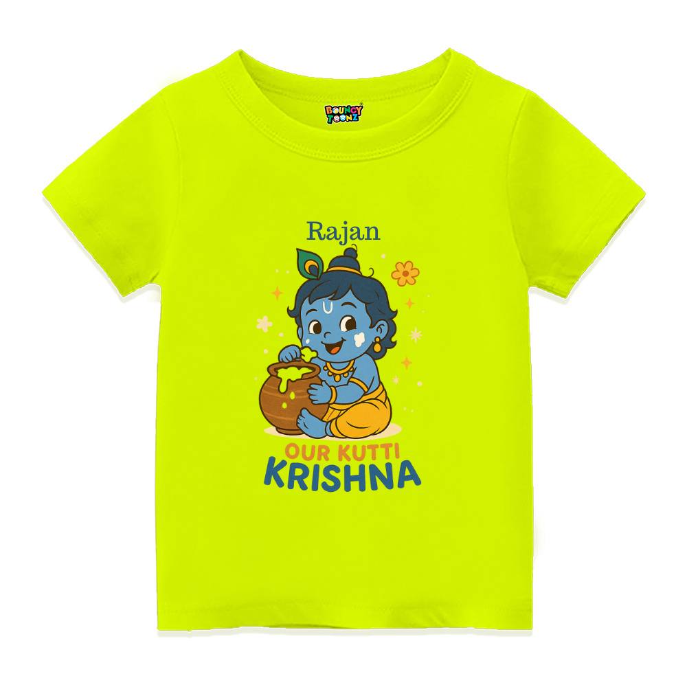Our Kutti Krishna – Personalized Krishna Baby T-Shirt