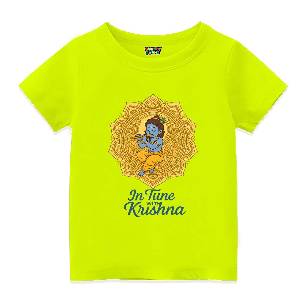Divine Melody Krishna T-Shirt for Kids – Janmashtami Edition