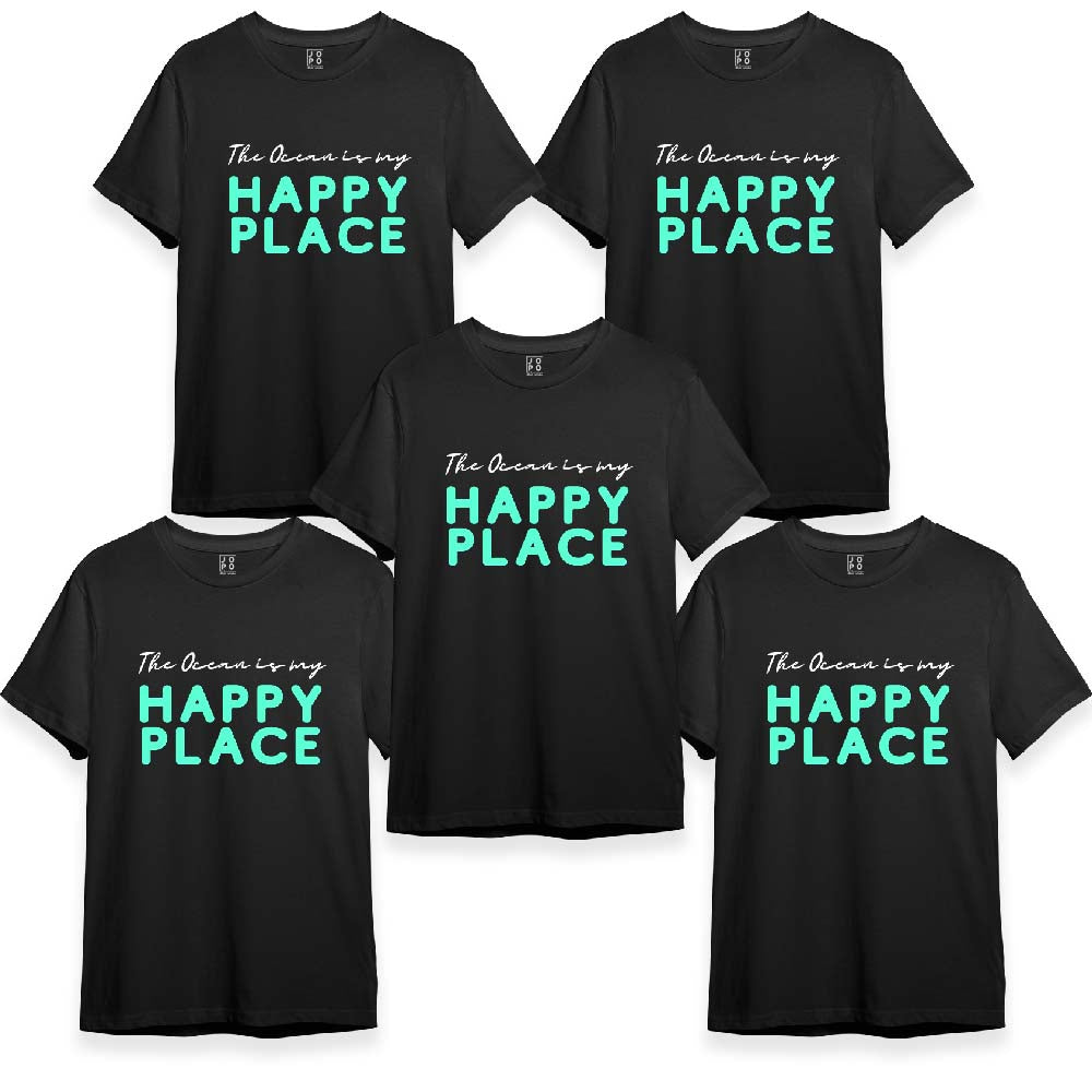 Ocean is my Happy Place - Group Vacation Tshirts