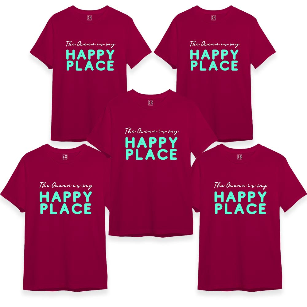 Ocean is my Happy Place - Group Vacation Tshirts