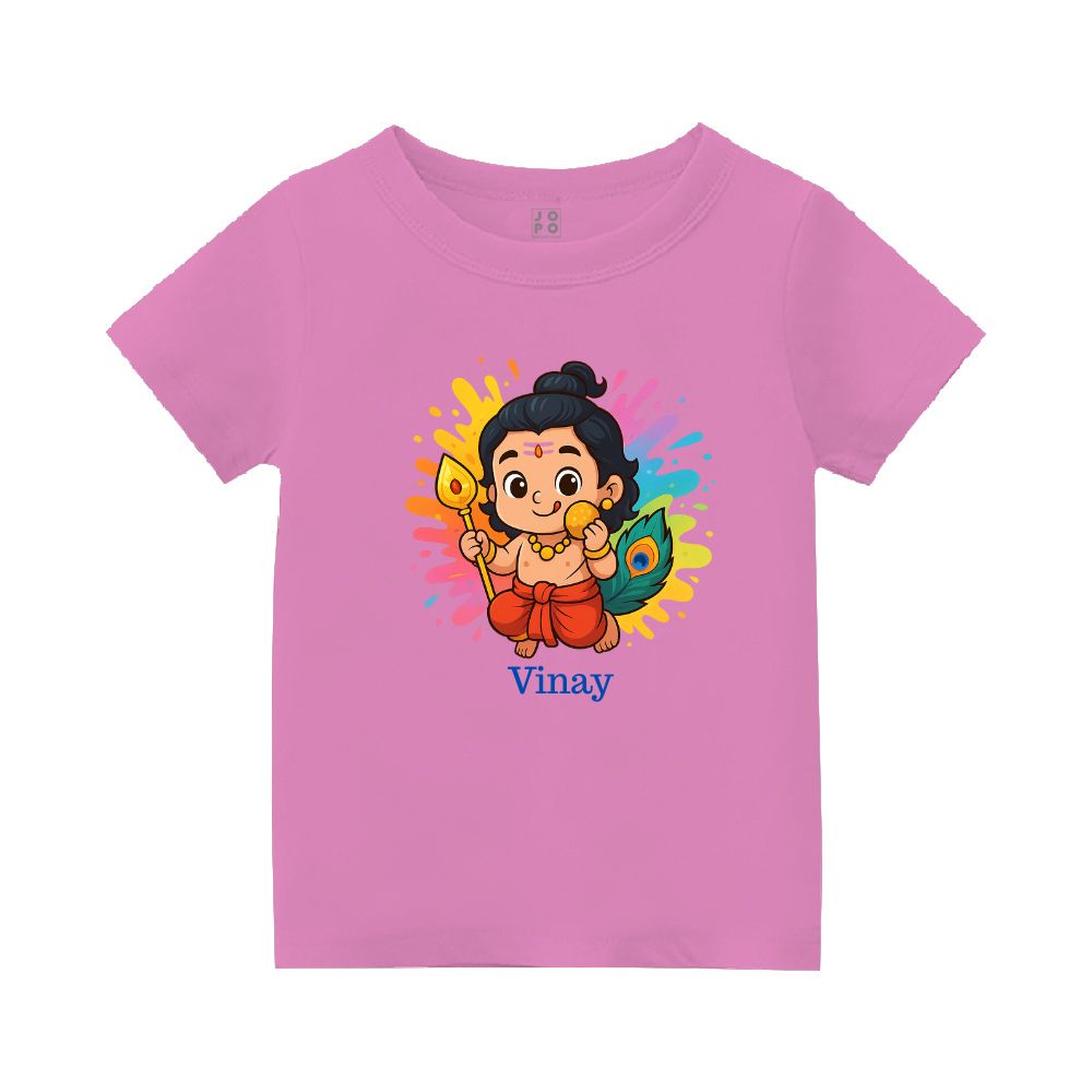 Colourful Lord Balamuruga printed - Festive Ethnic Kids Tshirt