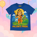 Palani’s Pride Kids Jersey – Cartoon Murugan, Temple & Peacock Design