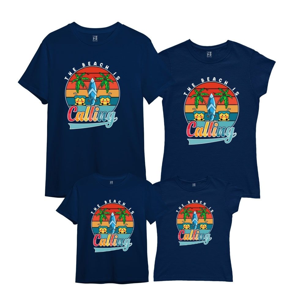 The Beach is calling Matching Family Tshirts