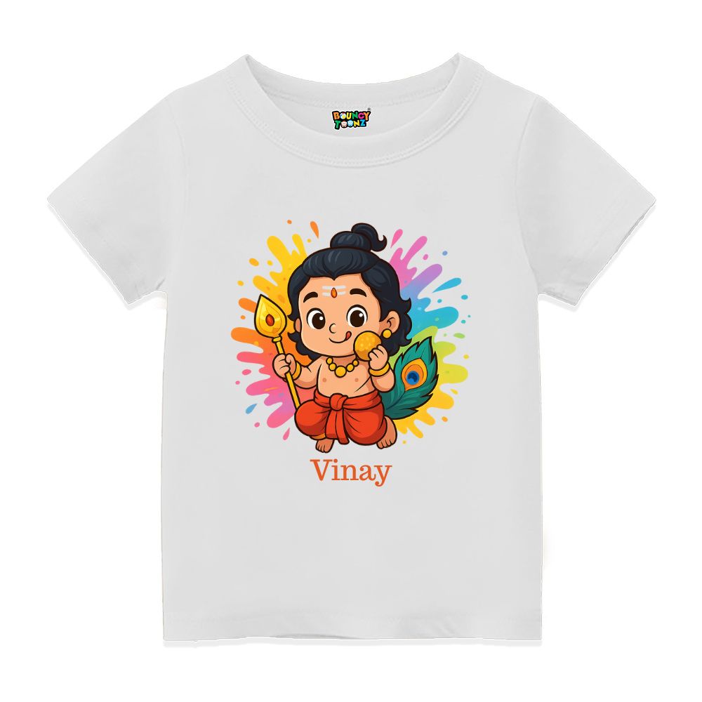 Colourful Lord Balamuruga printed - Festive Ethnic Kids Tshirt