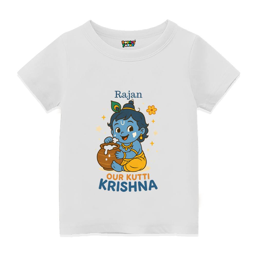 Our Kutti Krishna – Personalized Krishna Baby T-Shirt