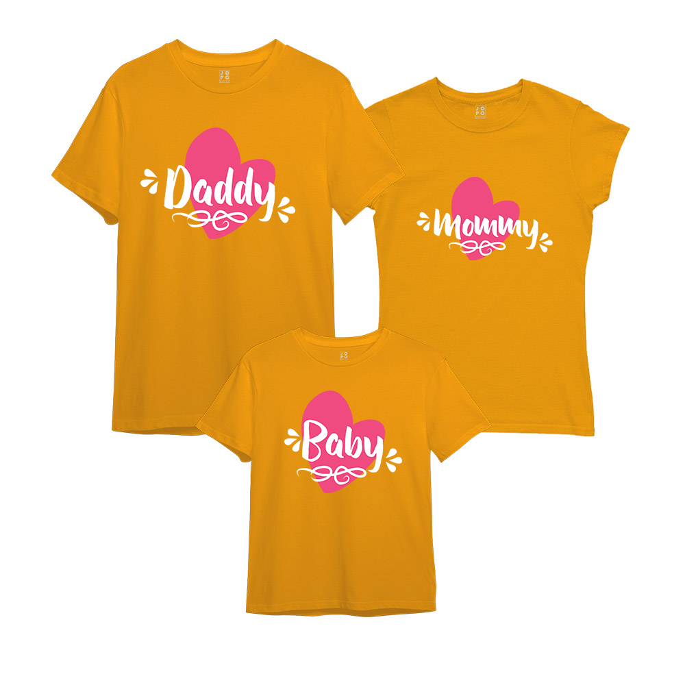 Mom Dad and Baby Matching T Shirt